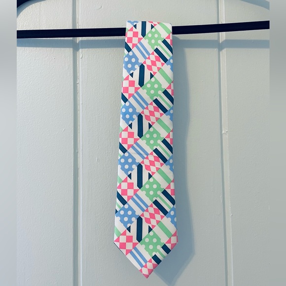 Vineyard Vines Other - NWT Vineyard Vines Limited Edition Kentucky Derby Patchwork Tie / Pastel